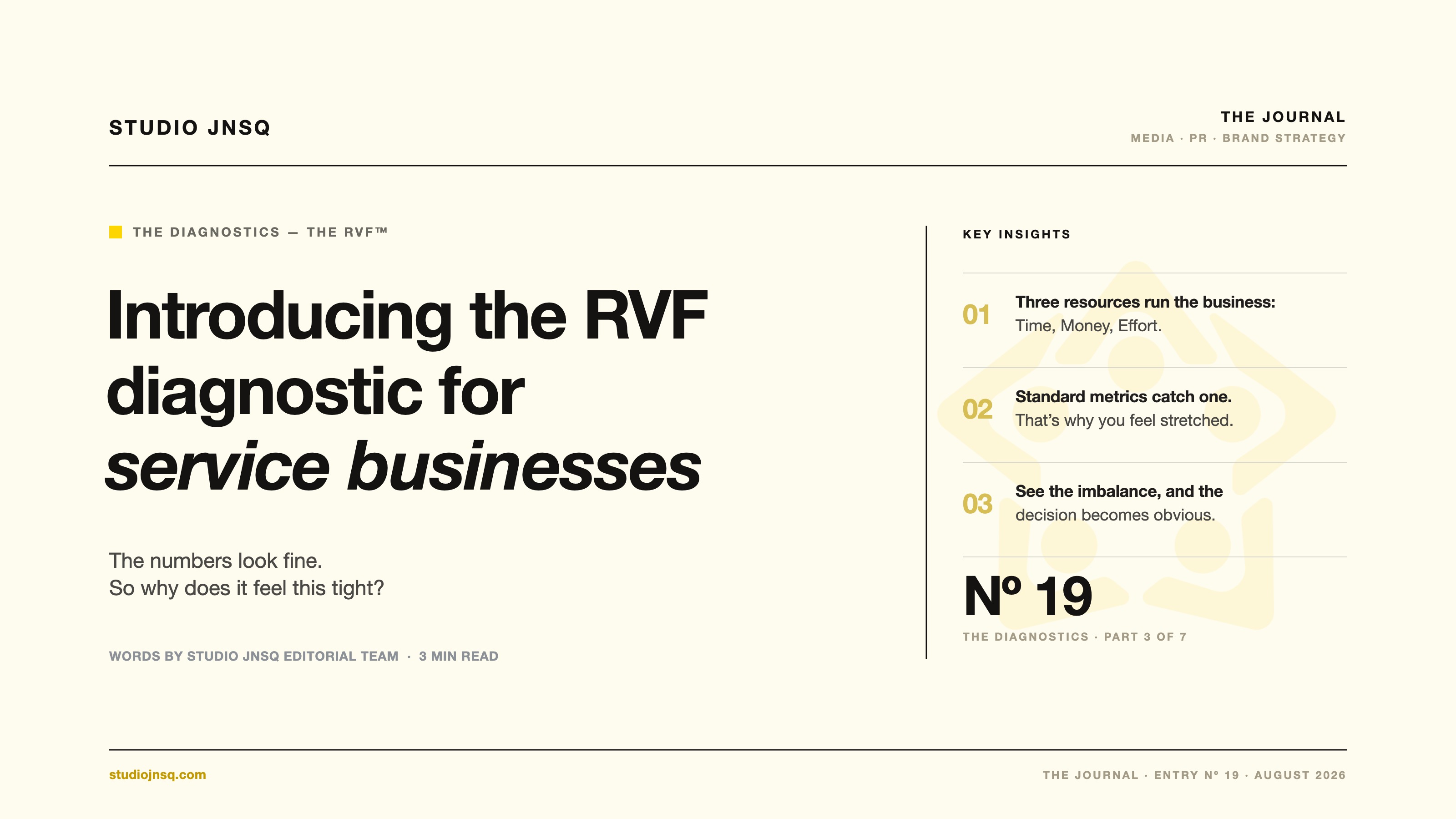 What Is the RVF™ Diagnostic for Brand Equity Assessment?