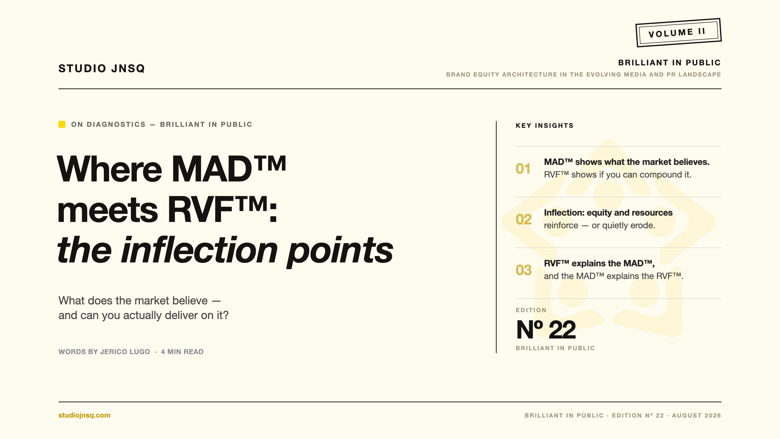 Where Do MAD™ and RVF™ Meet for Brand Equity Architecture?