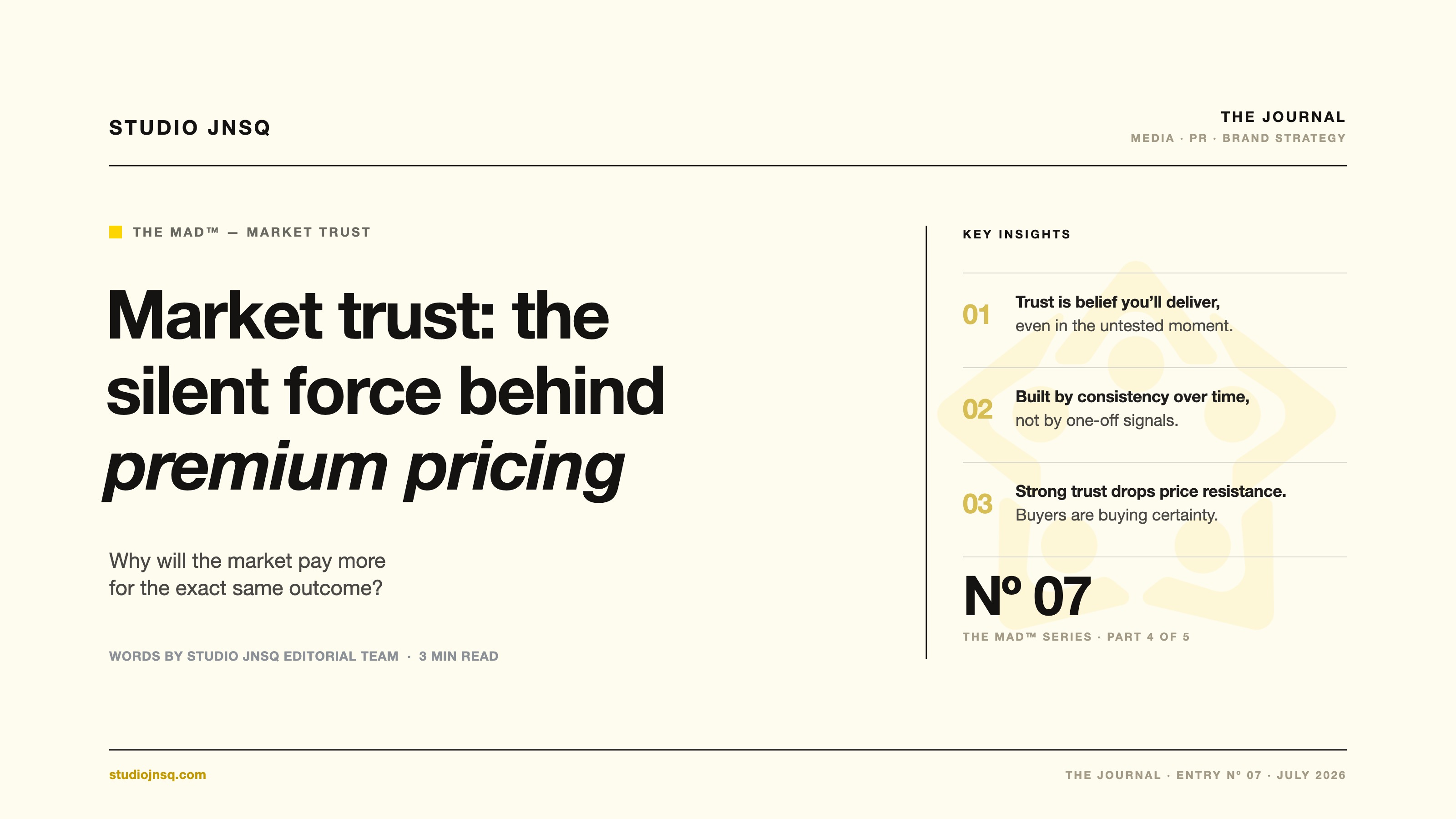 Why Is Market Trust the Silent Force Behind Brand Equity?